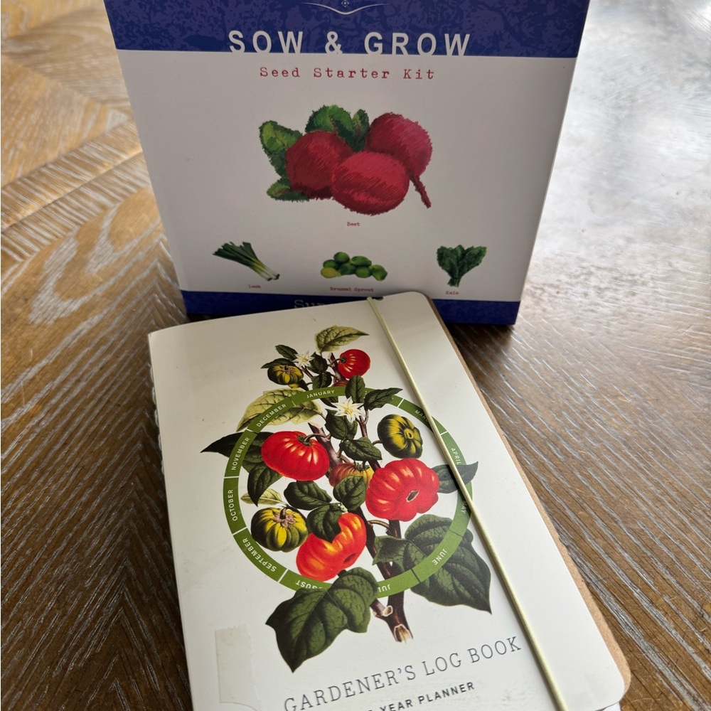 Sow & Grow Seed Starter Kit and Gardener's Log Book